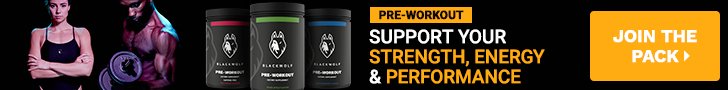 banner for black wolf pre workout